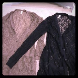 2 xhilaration lace cardigans! Never worn! 2 xhilaration lace cardigans! Never worn!