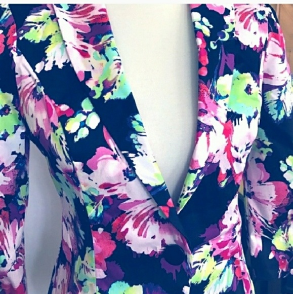 NWT CANDIES FLORAL BLAZER JACKET - Picture 2 of 6