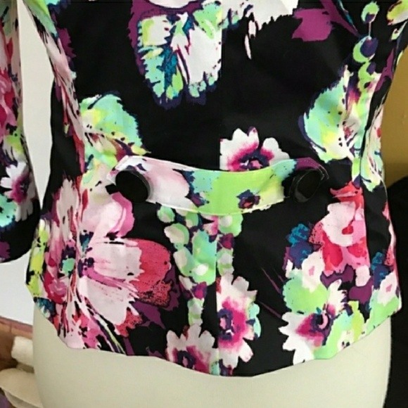 NWT CANDIES FLORAL BLAZER JACKET - Picture 6 of 6