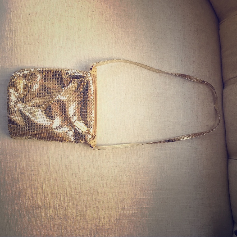 Whiting and Davis gold mesh purse