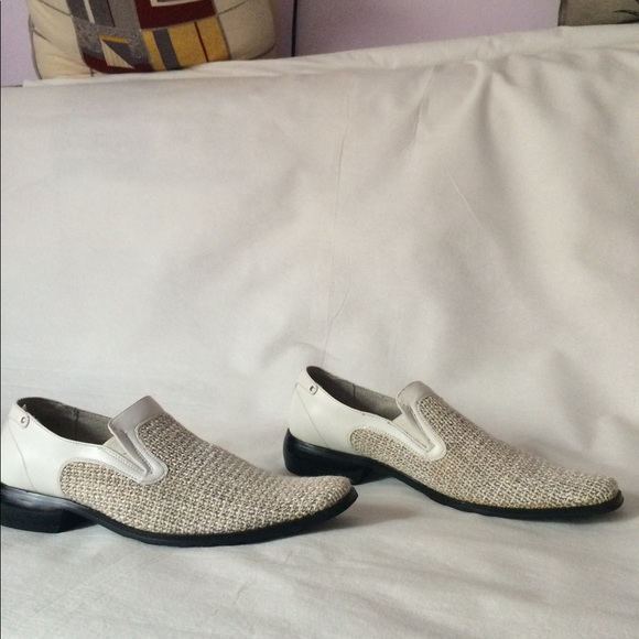 White and beige mens shoes main image 4