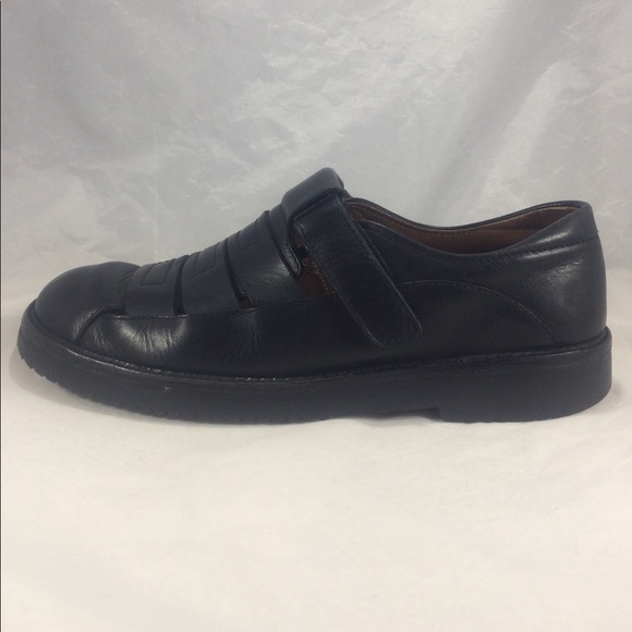 1803 made in Portugal black leather sandal shoes - Picture 6 of 8