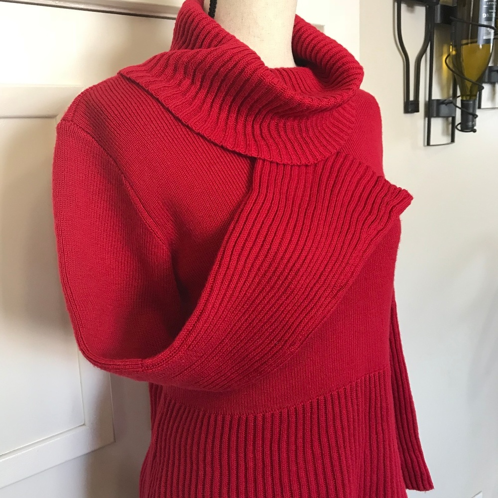 Style & Co Cowl Neck Ribbed Sweater - Picture 4 of 5