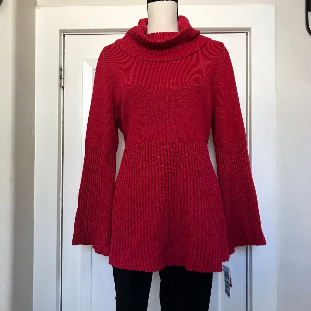 Style & Co Cowl Neck Ribbed Sweater - Picture 3 of 5