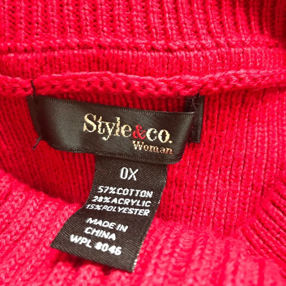 Style & Co Cowl Neck Ribbed Sweater - Picture 5 of 5