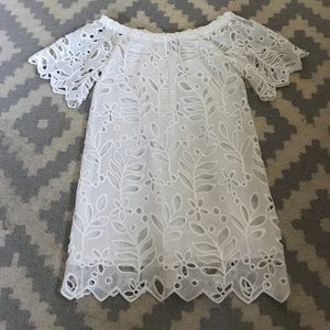 Yoana Baraschi off the shoulder dress