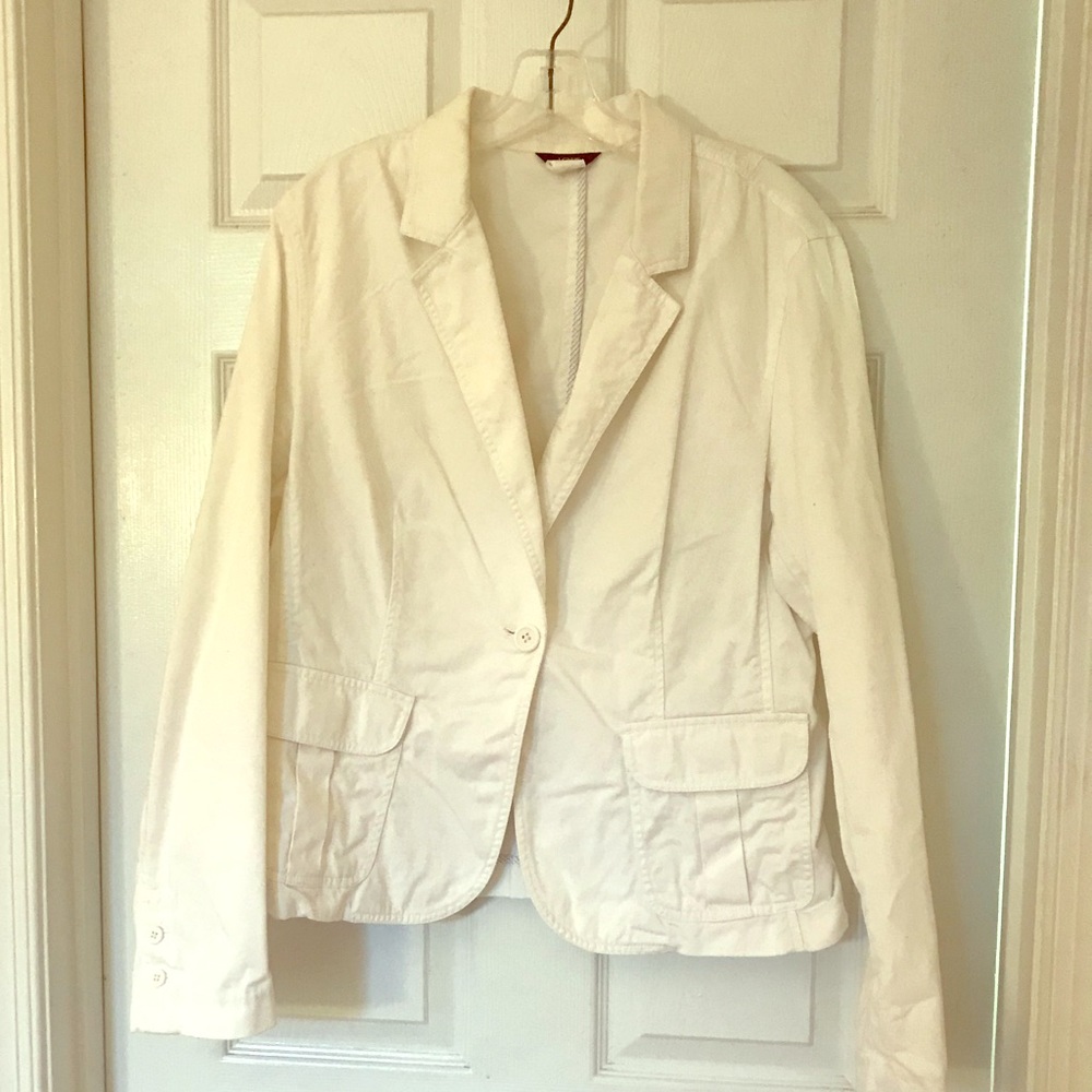 J. Crew White Blazer XL