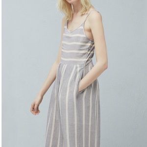 NWT Mango Striped Cotton Jumpsuit
