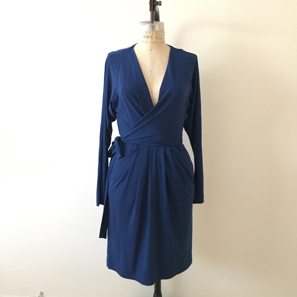 BCBG jersey wrap dress