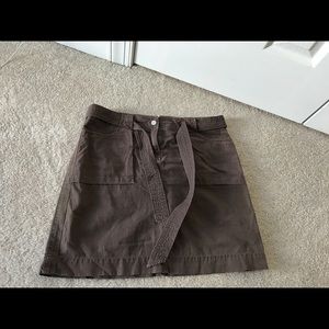 J. CREW brown utility women's skirt size 10