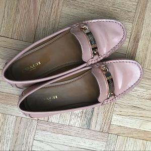 Coach patent leather loafers