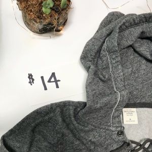 Abercrombie and Fitch Lace up hoodie