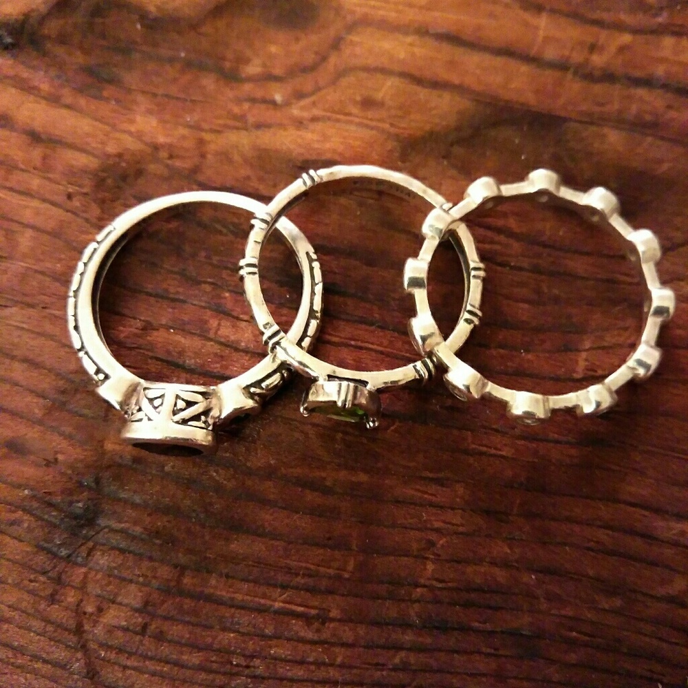 Silpada stack rings (to bundle?) Sz 8