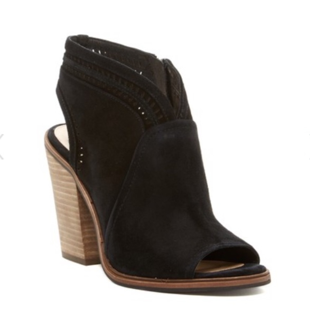 Vince Camuto Black Suede Booties Worn Once
