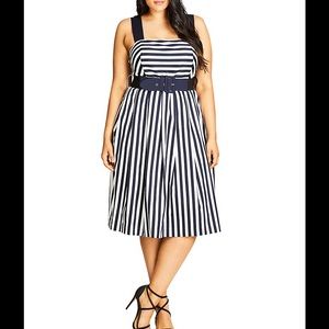 City Chic Striped Dress City Chic Striped Dress
