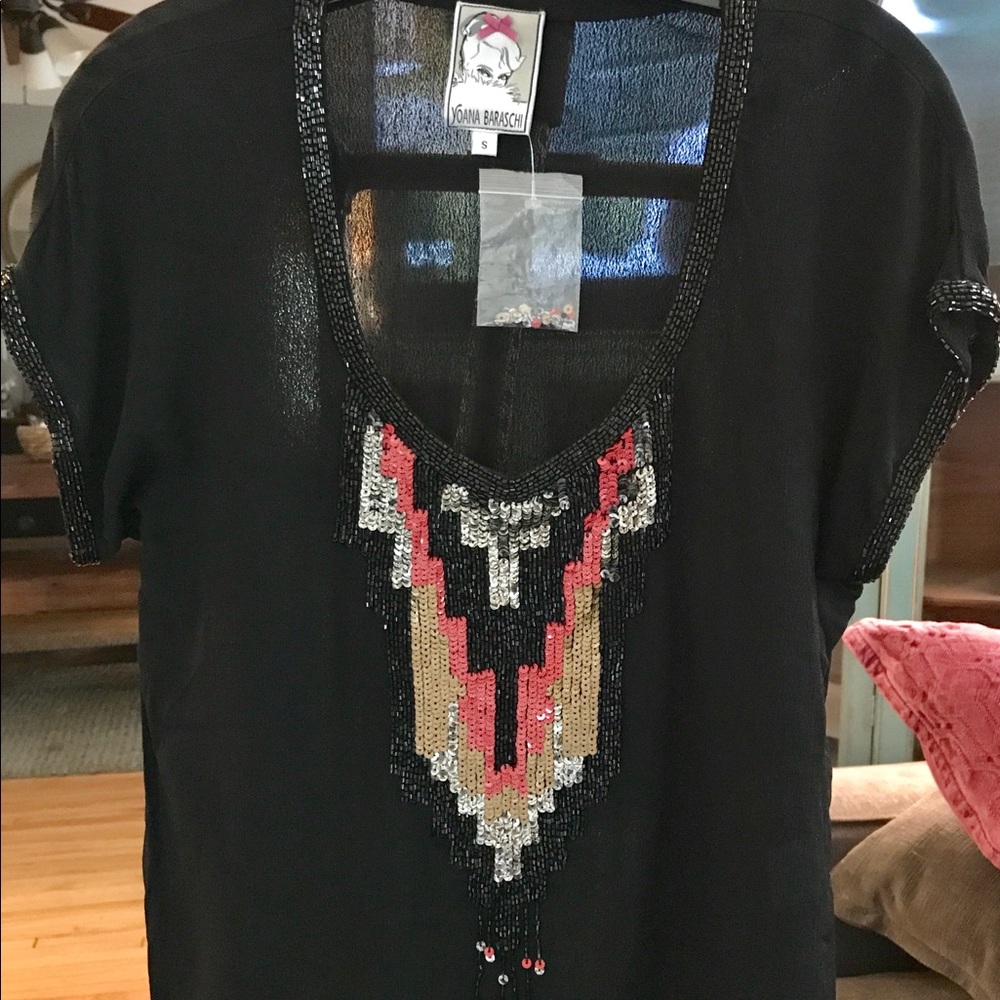 Yoana Baraschi sequin top