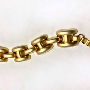 Chunky Gold Tone Cable Chain Bookchain Bracelet Chunky Gold Tone Cable Chain Bookchain Bracelet