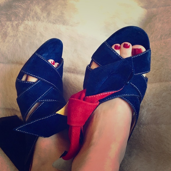 Bows slide-in sandals - Picture 1 of 8