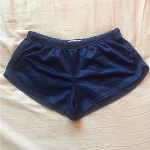 Soffe Jr teeny tiny shorts. Navy blue. Size M.