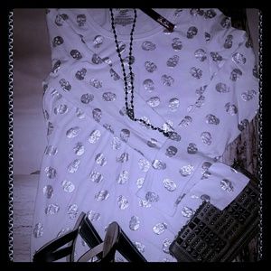 🎃SALE💀New Skull L/S Shirt