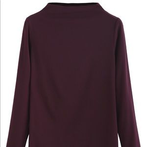 Funnel / mock turtle neck long sleeve