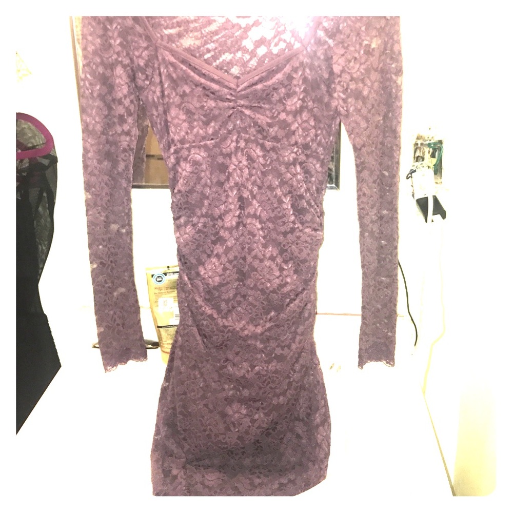 Lacy purple dress