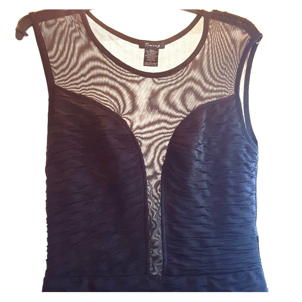 Bodycon type mesh dress