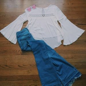 H&M bell sleeved top