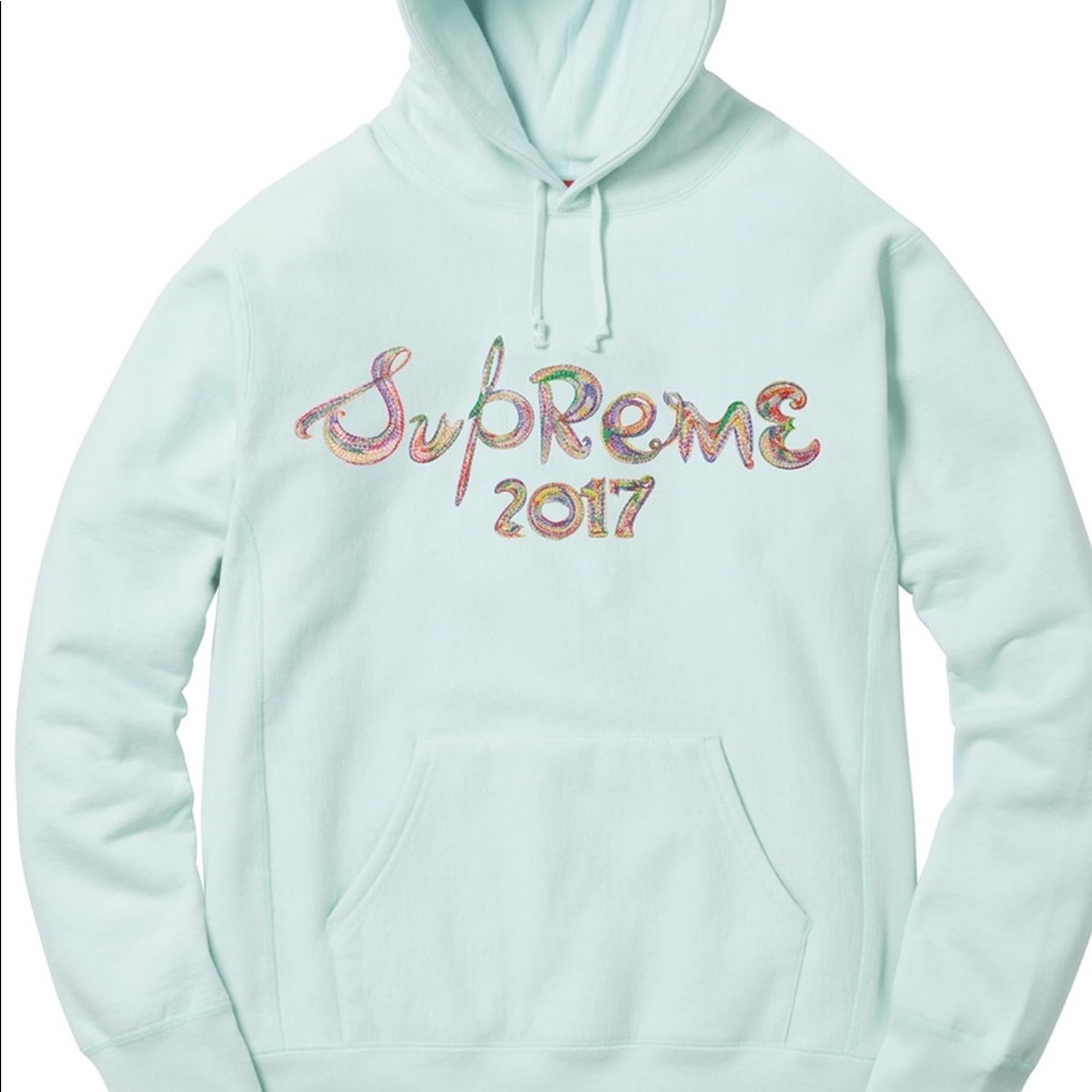 Supreme Hoodie 2017 Embroidered logo
