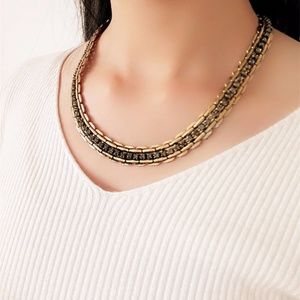 Stella and Dot Jolie Vintage Gold Plated Necklace
