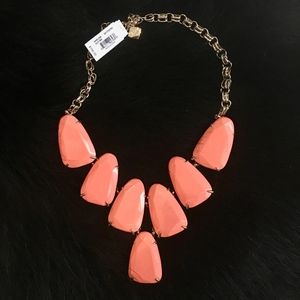 Kendra Scott Harlow Statement Necklace Coral/Gold