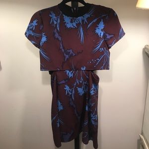 Maroon dress with cutouts Maroon dress with cutouts