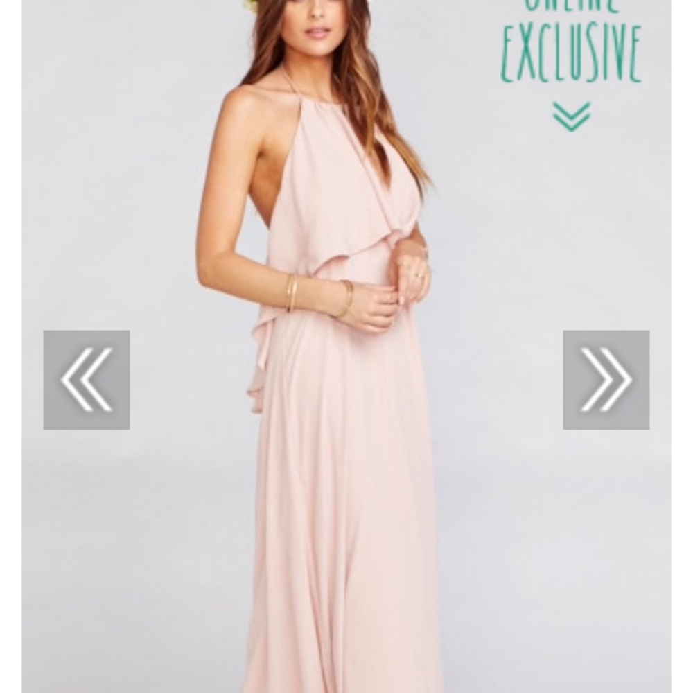 Show Me Your Mumu Aimee Ruffle in Dusty Blush