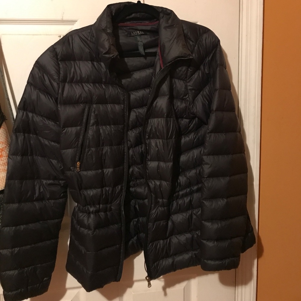 Ralph Lauren bubble jacket.