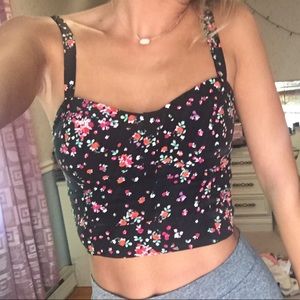 Floral crop top