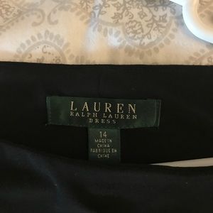 Black, Ralph Lauren dress, cold shoulder.