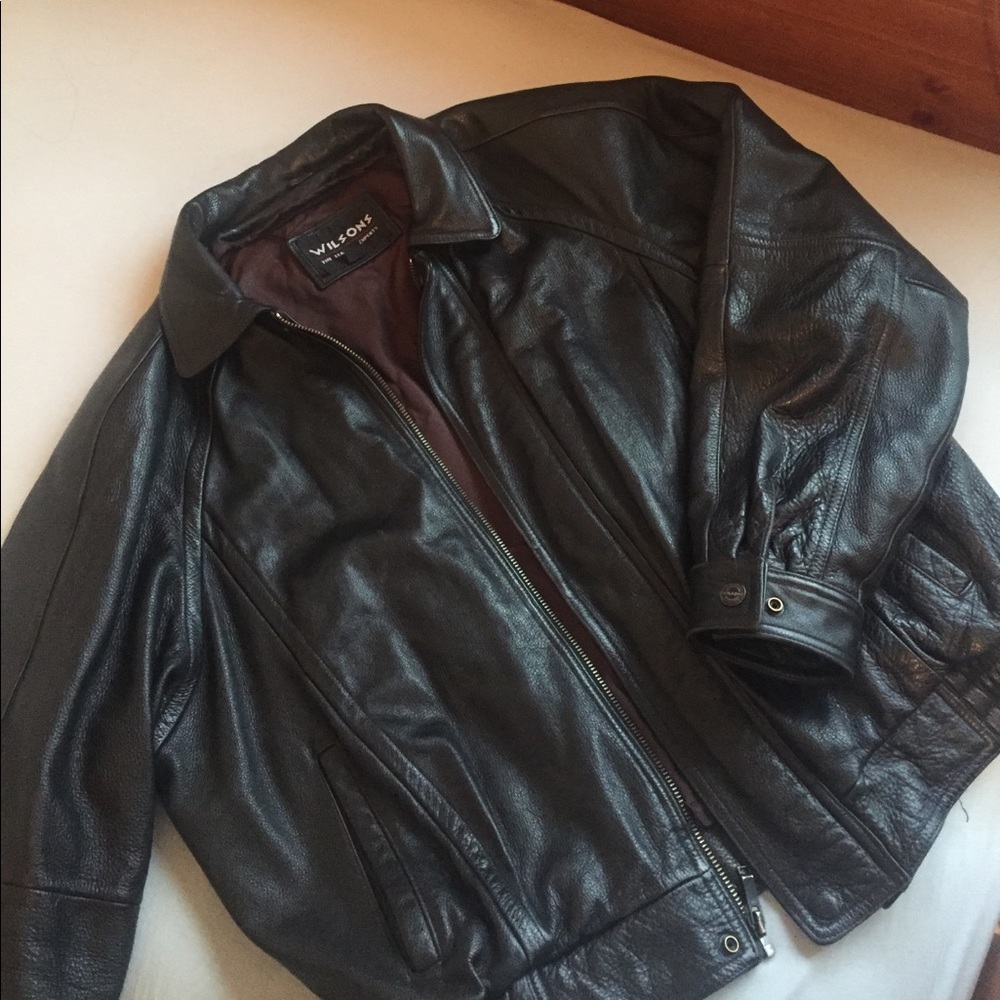 Mens Wilson's Large Leather Jacket