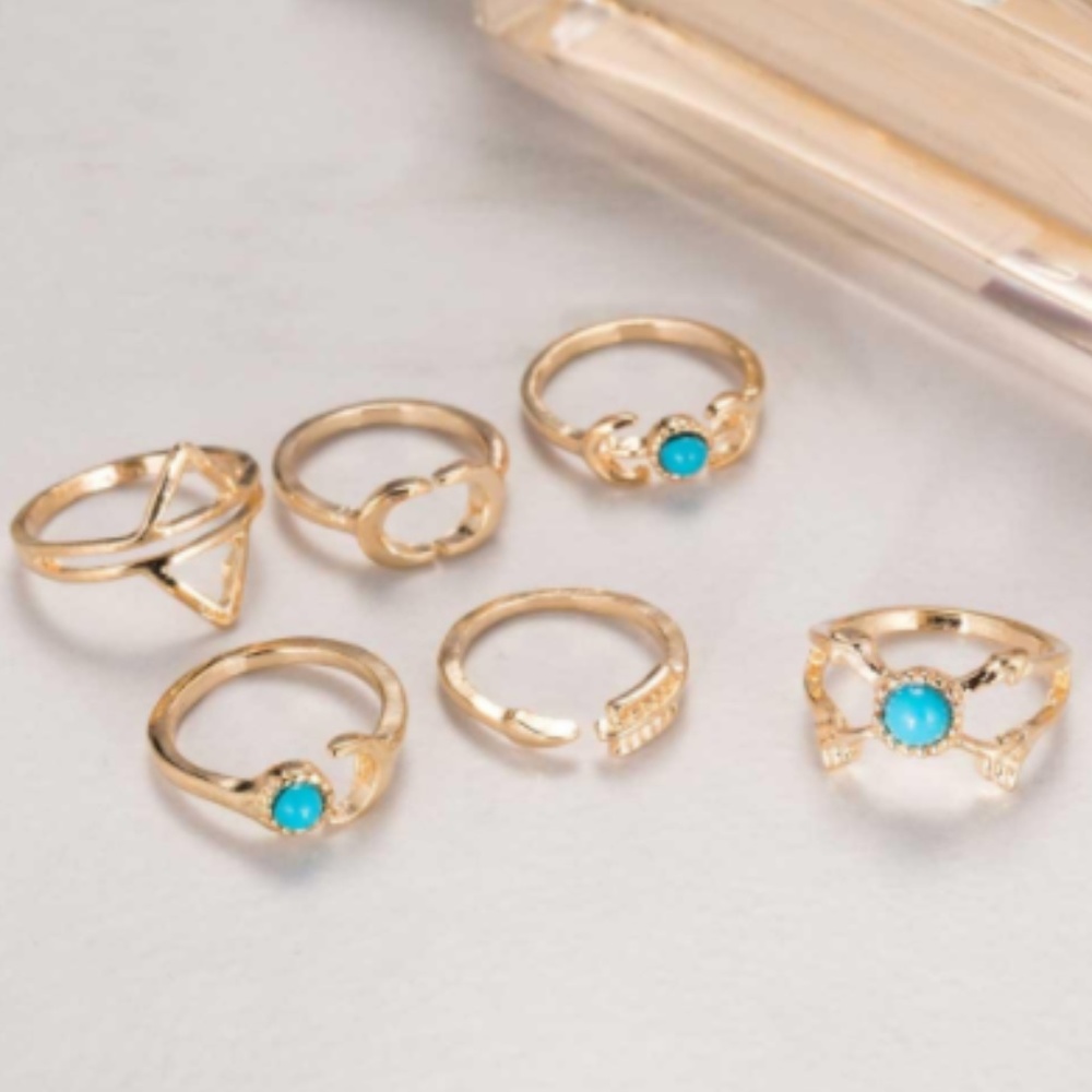 Beachy Boho ring set