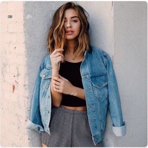 Distressed Denim Jacket Distressed Denim Jacket