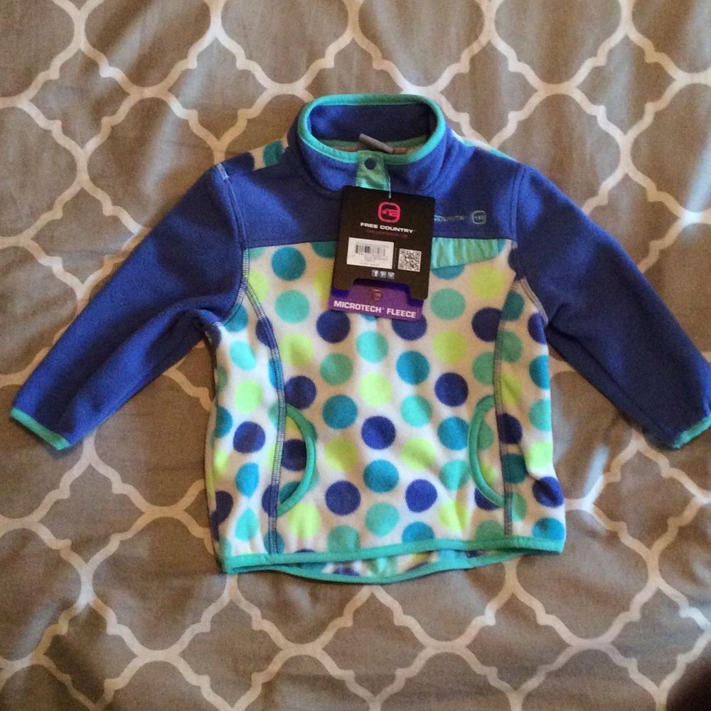 Blue and Green Snap Front Jacket