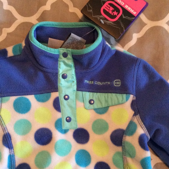 Blue and Green Snap Front Jacket - Picture 2 of 3