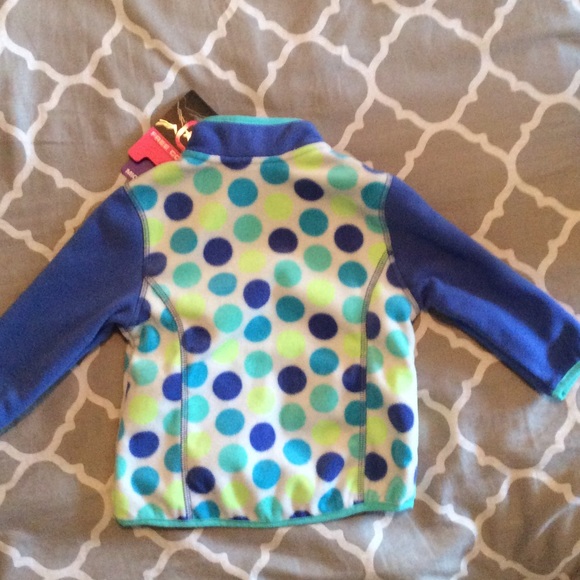 Blue and Green Snap Front Jacket - Picture 3 of 3