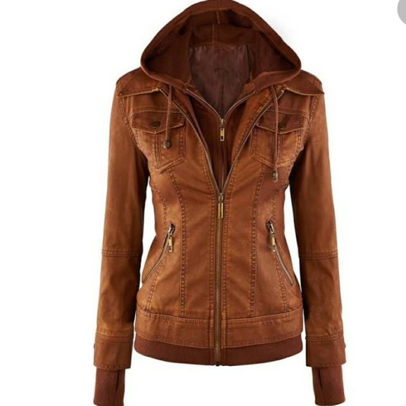 Jackets & Blazers - Faux Leather Jacket
