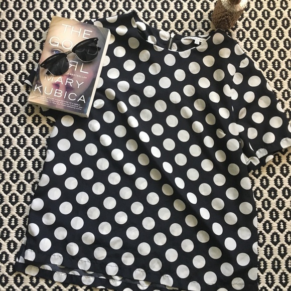 Daniel Rainn Tops - Daniel Rainn Polka Dot Blouse