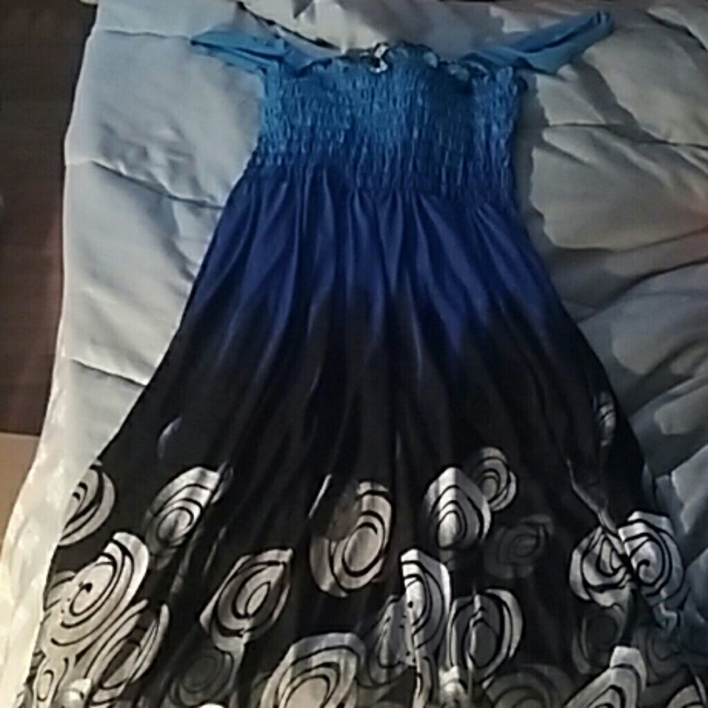 Cute black and blue sun dress