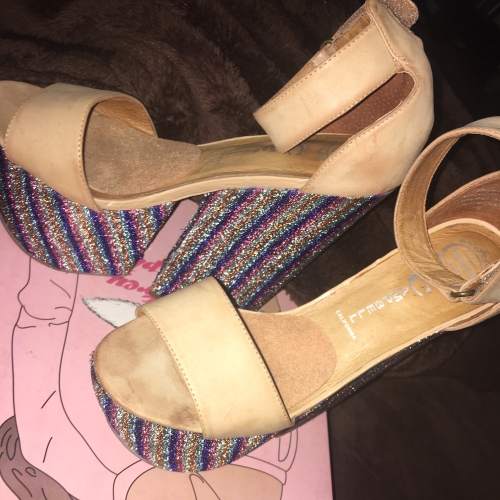 Jeffrey Campbell- Forget Nude, platform sandal