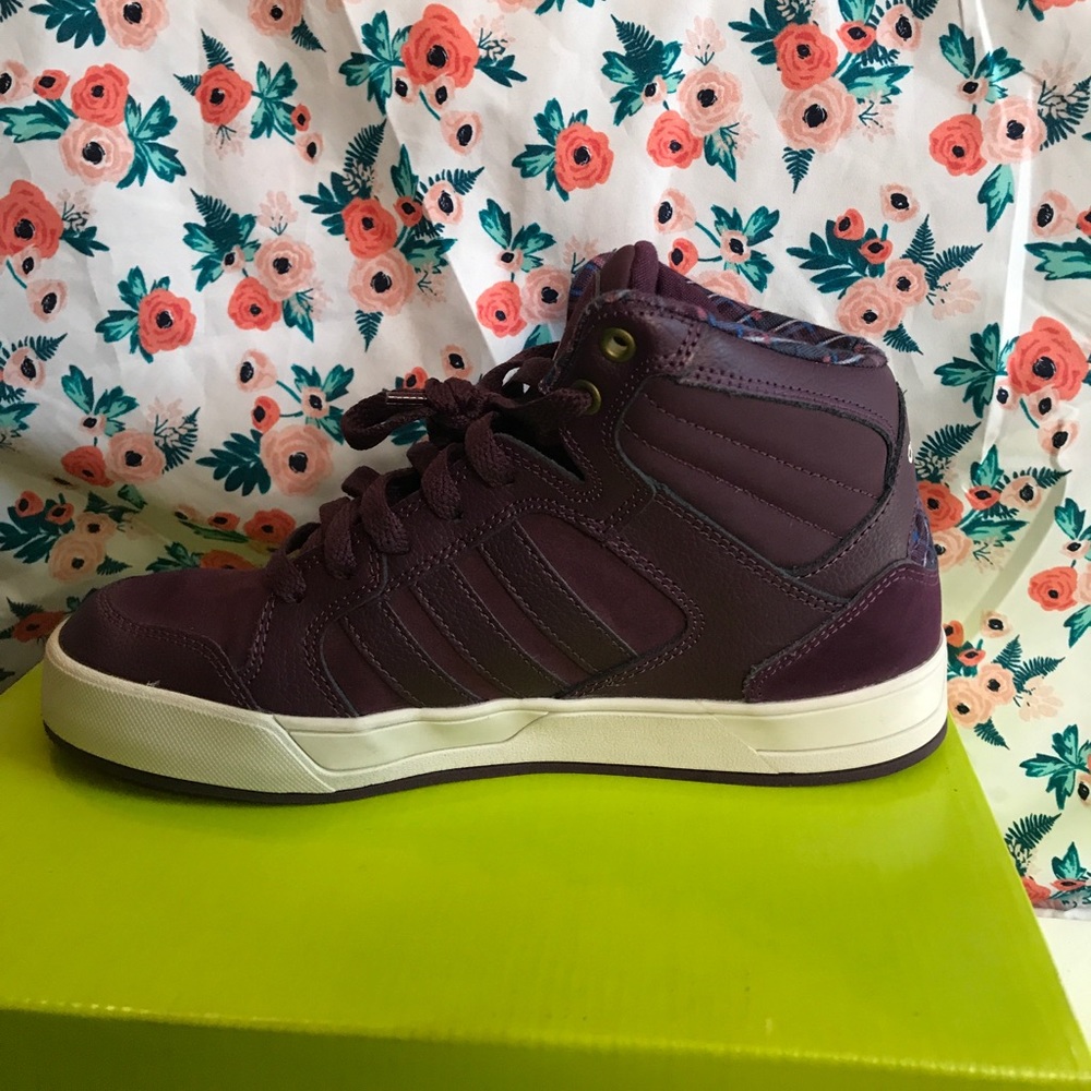 Purple Adidas High Tops