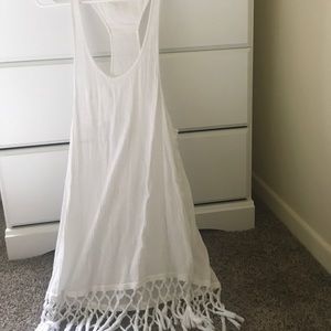 White swimsuit coverup