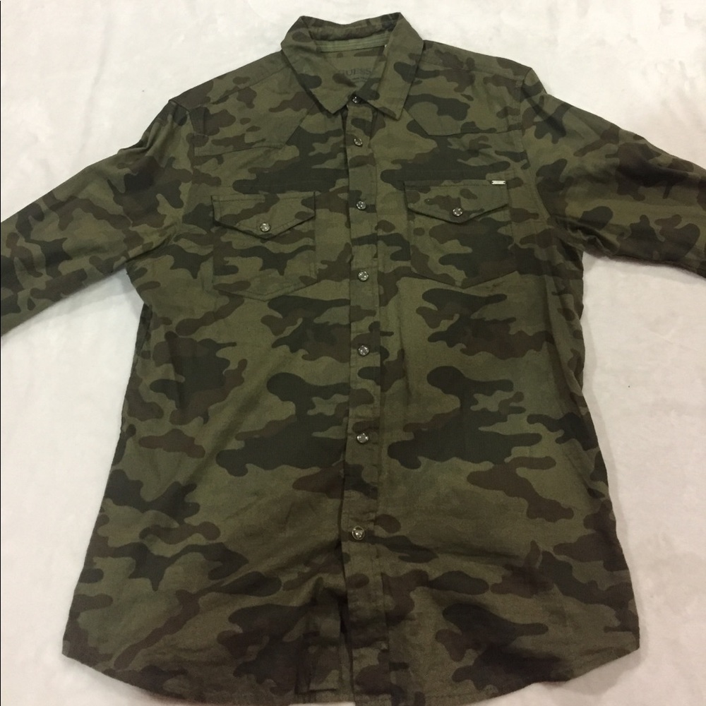 Guess button down shirt