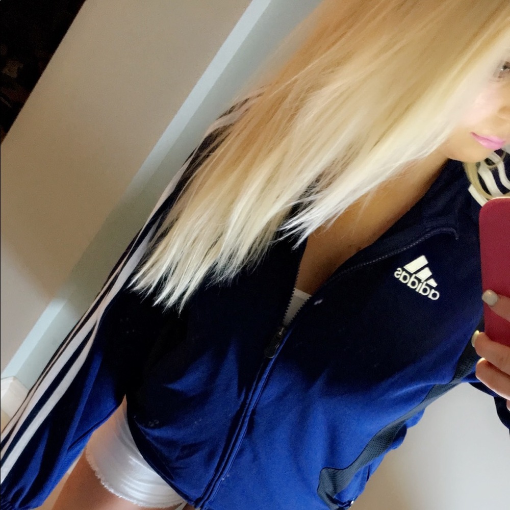 Vintage Adidas Royal Blur Zip Up Jacket